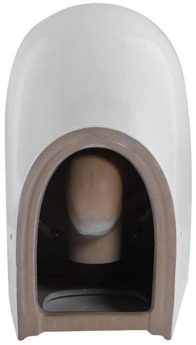 Унитаз Abber Bequem AC1111T приставной цвет Белый с сиденьем Микролифт