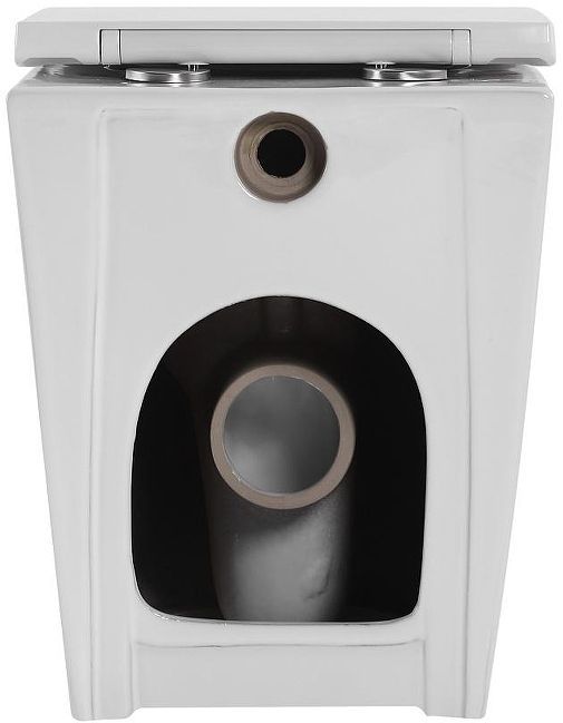 Унитаз Abber Bequem AC1111T приставной цвет Белый с сиденьем Микролифт