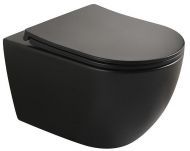 Унитаз Veconi Ento VEN-52TB подвесной цвет Черный матовый с сиденьем Микролифт
