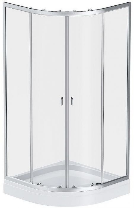 Душевой уголок AM.PM X-Joy Twin Slide 80х80 W88E-205-080MT64 профиль Хром матовый стекло прозрачное