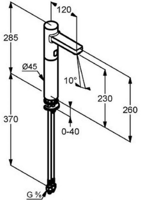 Смеситель для раковины Kludi Zenta 3810605 Хром