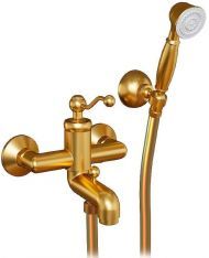 Смеситель для ванны Paini Duomo 88PJ105 Золото матовое Смеситель для ванны Paini Duomo 88PJ105 Золото матовое