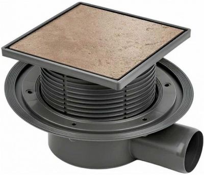 Душевой трап Bettoserb 13000088B с решеткой под плитку