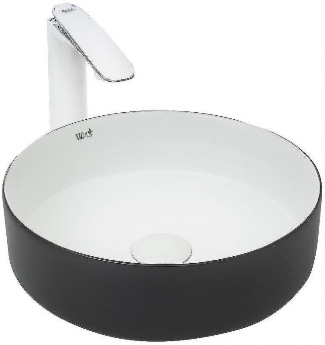 Раковина-чаша WeltWasser Elbach M3134 BW 35 10000004522 Черная Белая