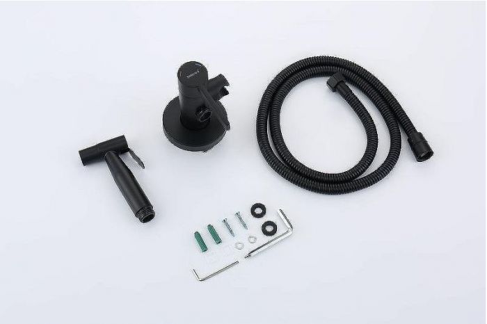 Гигиенический душ со смесителем Splenka S221.52.06 Черный матовый