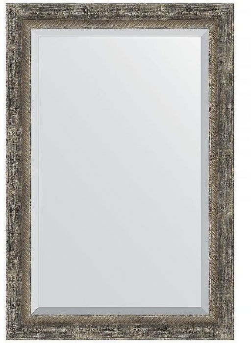 Зеркало Evoform Exclusive 93х63 BY 3434 с фацетом в багетной раме - Старое дерево с плетением 70