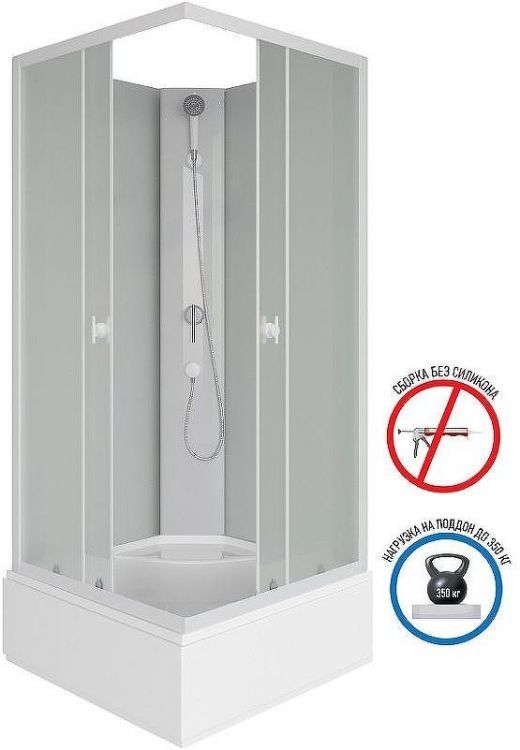 Душевая кабина Niagara Promo 90x90 P90/26Q/MT/BK без гидромассажа Душевая кабина Niagara Promo 90x90 P90/26Q/MT/BK без гидромассажа