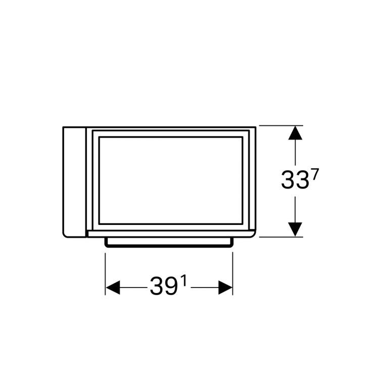 Тумба под раковину Geberit Renova Nr.1 Comprimo, 59x34, светло-серый матовый [862266000]