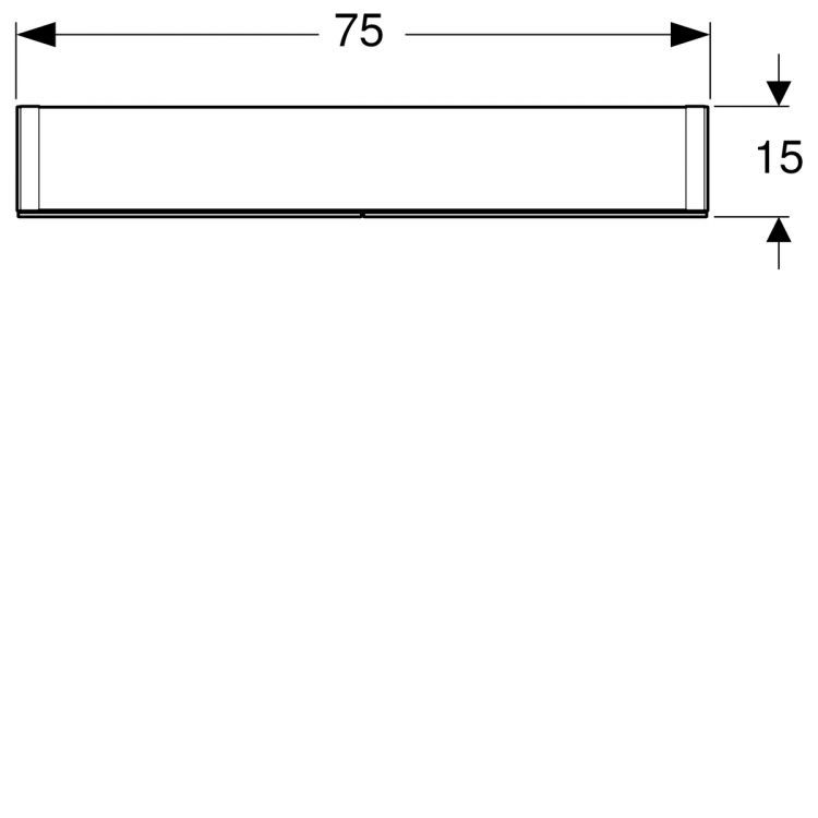 Зеркальный шкафчик Geberit Option с подсветкой 75х70х15 [500.205.00.1]