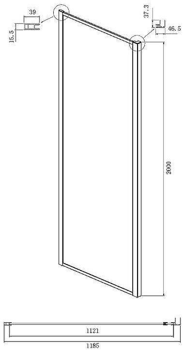 Душевой уголок Ambassador Forsa 140х120 17021120AX-120AX профиль Хром стекло прозрачное