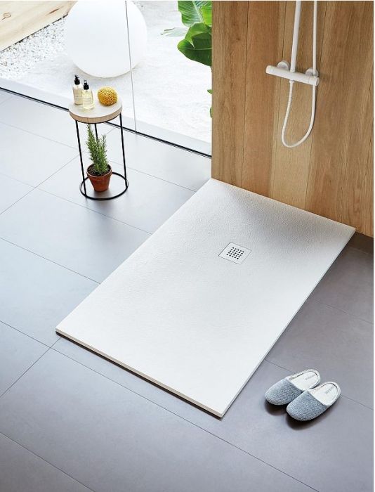 Душевой поддон из искусственного камня Starohome Solid 140х80 1237472 цвет Белый матовый