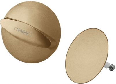 Hansgrohe Flexaplus S Внешняя часть набора для слива и перелива, цвет: шлифованая бронза