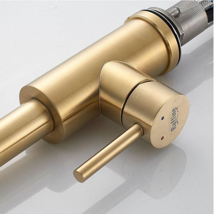 Смеситель для кухни Raffine F203G цвет Золотой сатин