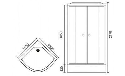 Душевая кабина Royal Bath RB 100HK6-WC-CH (белое/матовое) Душевая кабина Royal Bath RB 100HK6-WC-CH (белое/матовое)