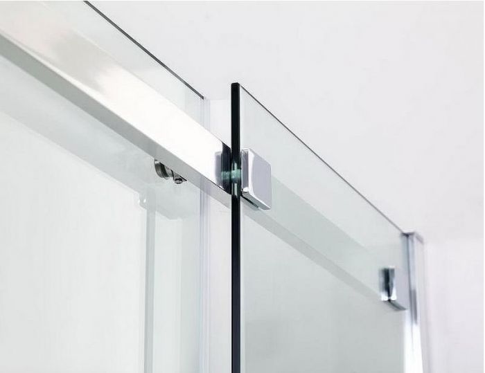 Душевой уголок Black&White Stellar Wind S502 5021010 профиль Серебристый хром стекло прозрачное