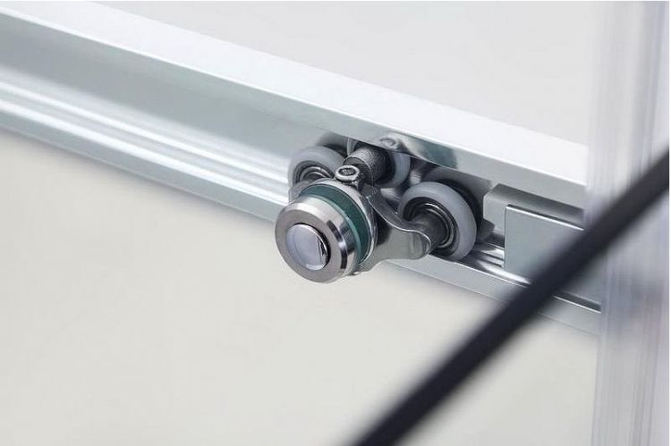 Душевой уголок Black&White Stellar Wind S502 5021010 профиль Серебристый хром стекло прозрачное