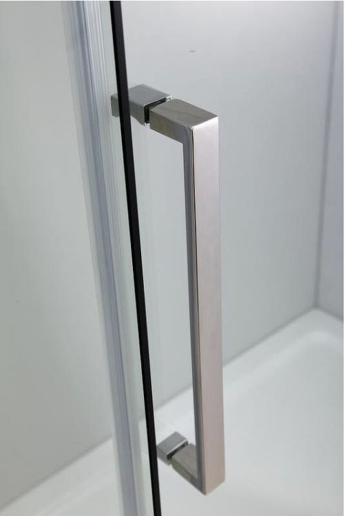 Душевой уголок Black&White Stellar Wind S502 5021010 профиль Серебристый хром стекло прозрачное