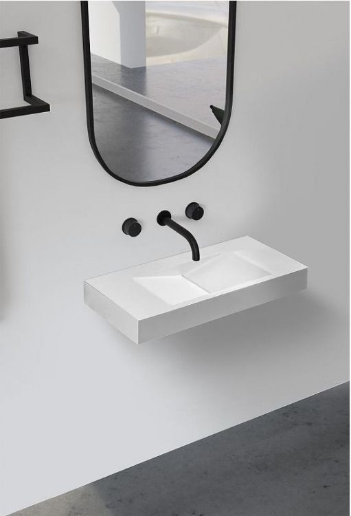 Раковина Abber Stein 100 AS2641 Белая матовая