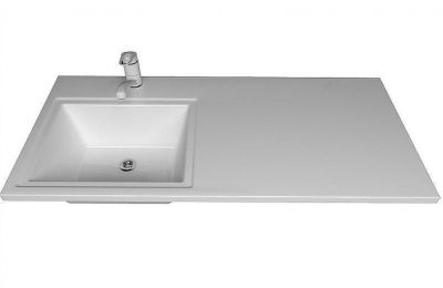 Раковина Stella Polar Мадлен 105 L SP-00001367 с местом под стиральную машину Белая