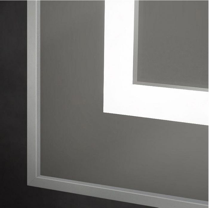 Зеркало BelBagno Kraft 100 SPC-KRAFT-1000-800-SENS-AL с подсветкой Сатин с сенсорным выключателем
