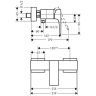 Hansgrohe Metropol Смеситель для душа, настенный, цвет: шлифованный черный хром