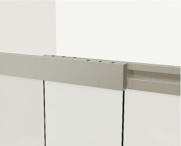 Шторка на ванну Vincea VSB-1E 100х145 VSB-1E100CLGM профиль Вороненая сталь стекло прозрачное
