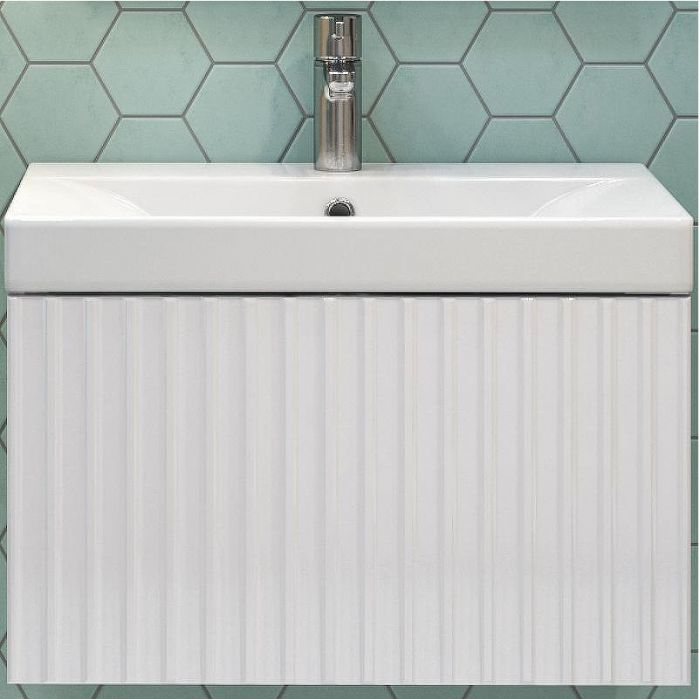 Тумба под раковину Velvex Compo 60 tp.COM.9696.60.1Y подвесная Белая глянцевая