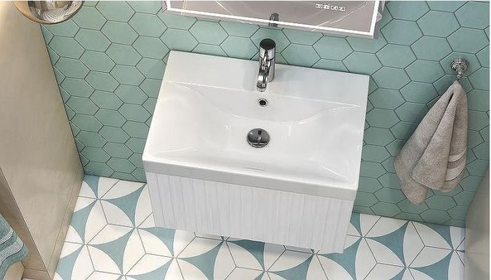 Тумба под раковину Velvex Compo 60 tp.COM.9696.60.1Y подвесная Белая глянцевая