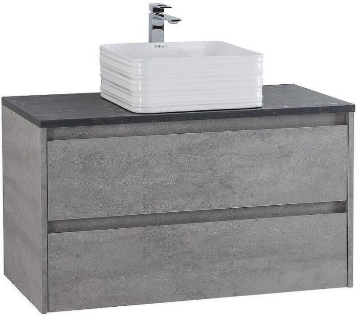 Тумба под раковину BelBagno Kraft 90 KRAFT-900-2C-SO-CG подвесная Cemento Grigio