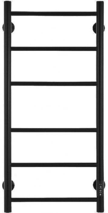 Электрический полотенцесушитель Energy Round 900x400 EETR0ROUND9040R905M Черный матовый