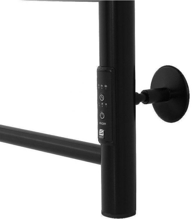 Электрический полотенцесушитель Energy Round 900x400 EETR0ROUND9040R905M Черный матовый