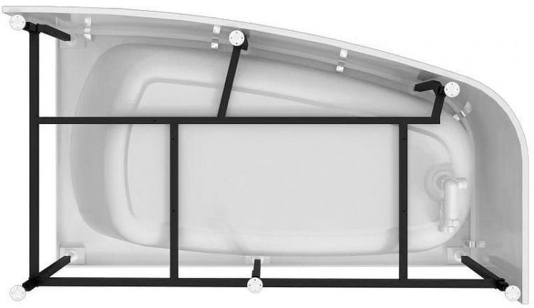 Акриловая ванна Radomir Рона 158x90 L 1-01-0-1-1-343 без гидромассажа