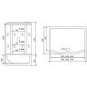 Душевой бокс Timo Standart 140x88 T-1140 с гидромассажем