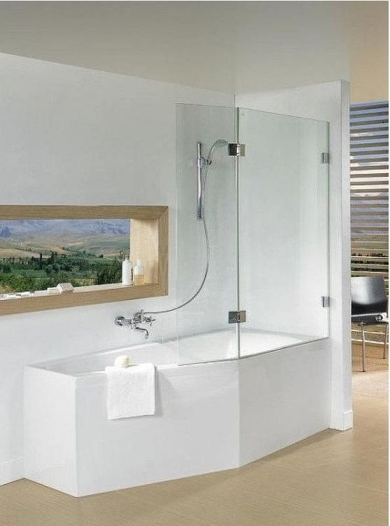 Шторка на ванну Riho VZ Scandic NXT X500 Geta 160 111 P G001166120 (GX00612C2) профиль Хром стекло прозрачное