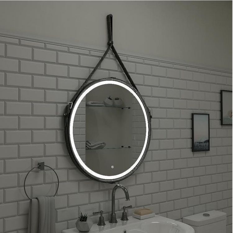 Зеркало Континент Millenium D 800 ЗЛП1798 с подсветкой Черное с сенсорным выключателем