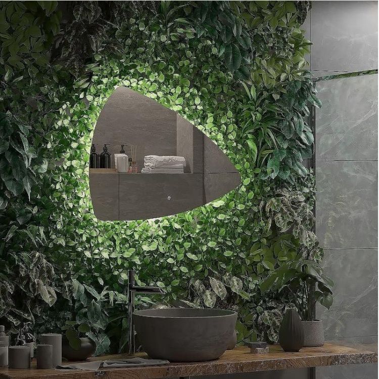 Зеркало Континент Jazz 900х700 ЗЛП617 с подсветкой с сенсорным выключателем