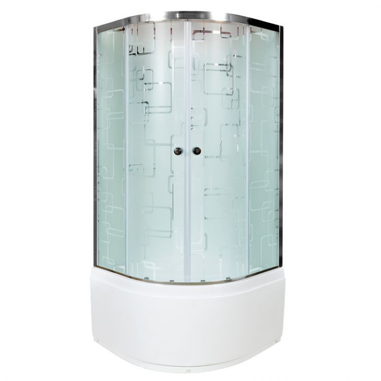 Душевая кабина Deto EM 4510 с гидромассажем и электрикой 100x100x220