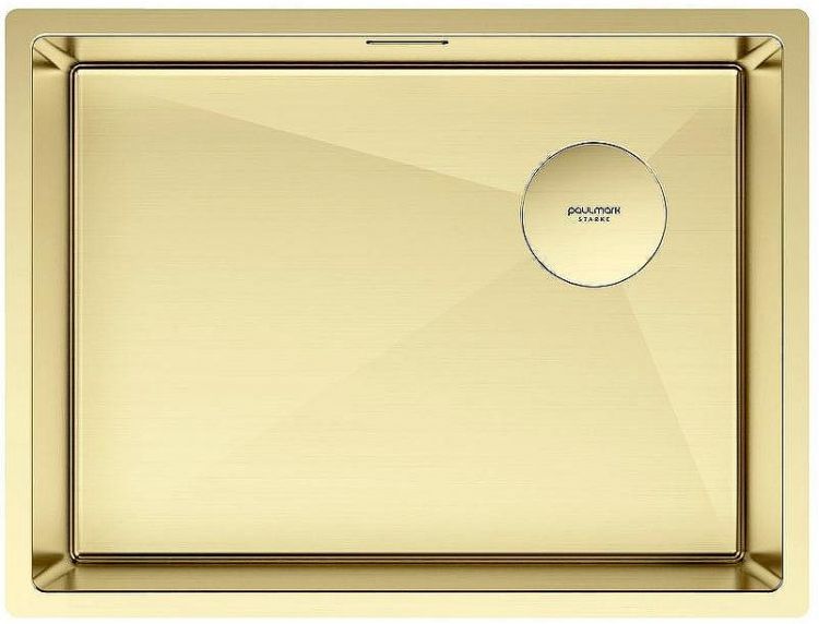 Кухонная мойка Paulmark Next-Skew 58 Uni PM885844-LG Светлое золото