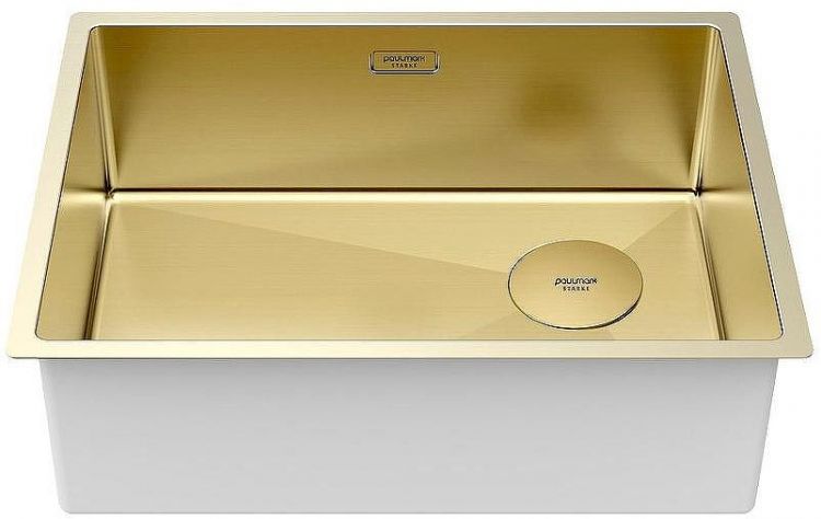 Кухонная мойка Paulmark Next-Skew 58 Uni PM885844-LG Светлое золото