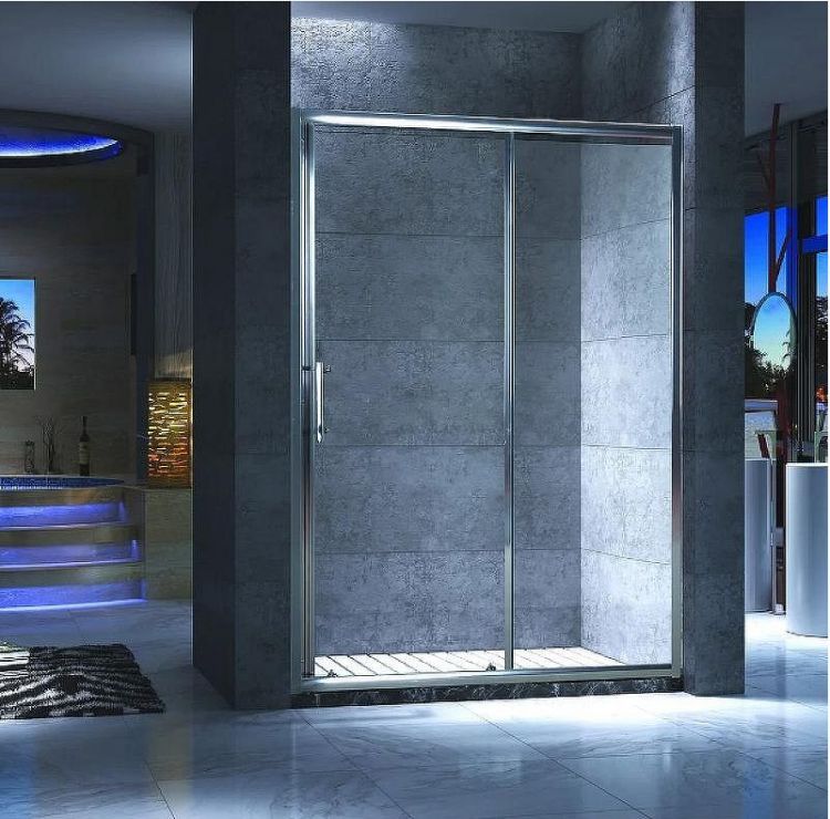 Душевая дверь Esbano ES-100DK 100 ESDN100DK профиль Хром стекло прозрачное