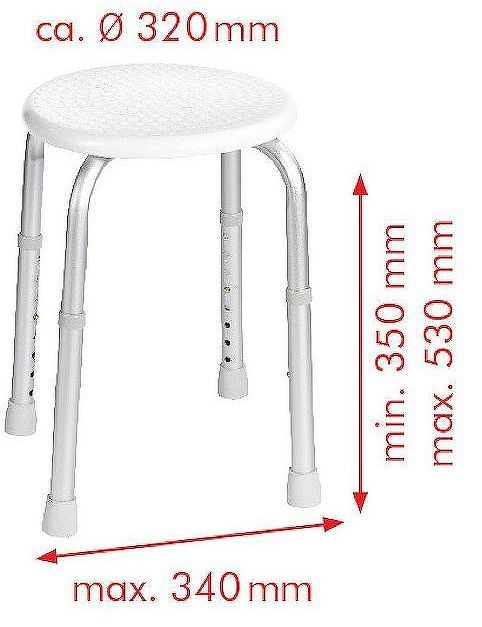 Табурет в ванную Ridder Assistent А00603101 Белый