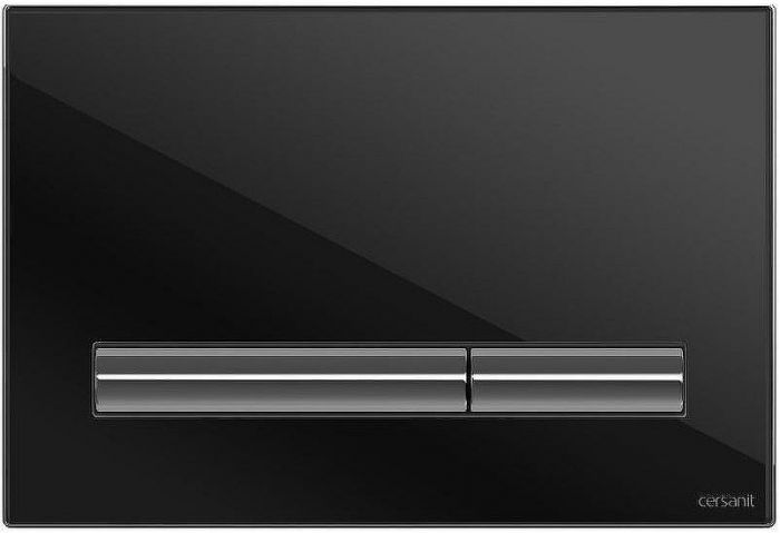 Клавиша смыва Cersanit Pilot P-BU-PIL/Blg/Gl Черная глянцевая
