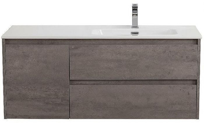 Тумба под раковину BelBagno Kraft 100 R KRAFT-1000-2C-1A-SO-CG-R подвесная Cemento Grigio