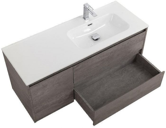 Тумба под раковину BelBagno Kraft 100 R KRAFT-1000-2C-1A-SO-CG-R подвесная Cemento Grigio