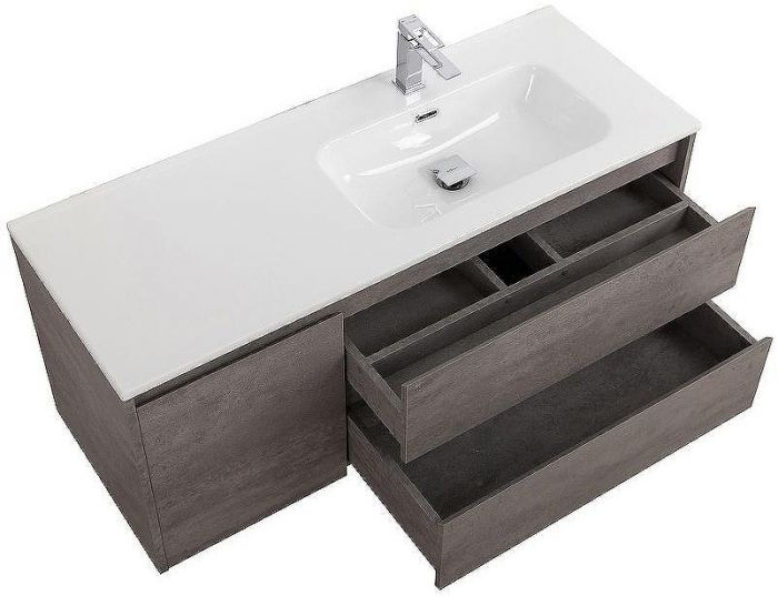 Тумба под раковину BelBagno Kraft 100 R KRAFT-1000-2C-1A-SO-CG-R подвесная Cemento Grigio
