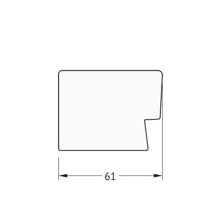 Зеркало EVOFORM  EXCLUSIVE BY 1169 56x141 алюминий 61 мм с фацетом в багетной раме Зеркало EVOFORM  EXCLUSIVE BY 1169 56x141 алюминий 61 мм с фацетом в багетной раме