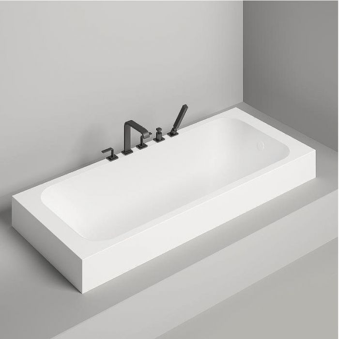 Ванна из искусственного камня Salini Orlanda 180х80 102012G Белая глянцевая