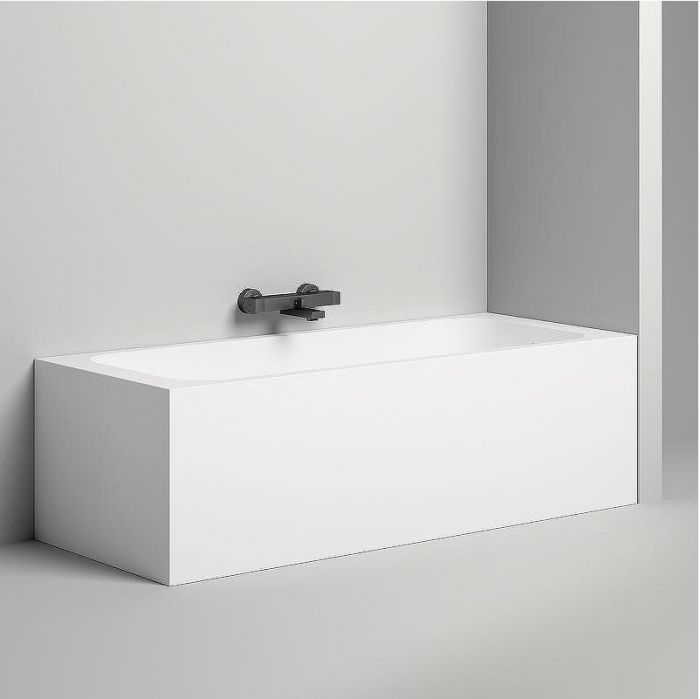 Ванна из искусственного камня Salini Orlanda 180х80 102012G Белая глянцевая