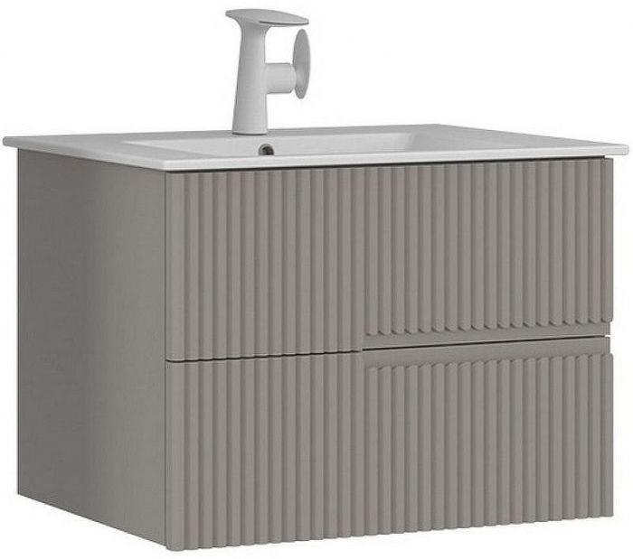 Тумба с раковиной Orka Moonlight 70 5001496 подвесная Бежевая матовая