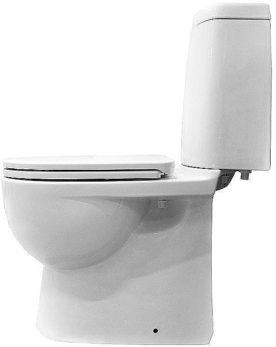 Унитаз компакт Sanita Luxe Fest SL DM WC.CC/Fest/2-DM/WHT.G/S1 с бачком и сиденьем Микролифт